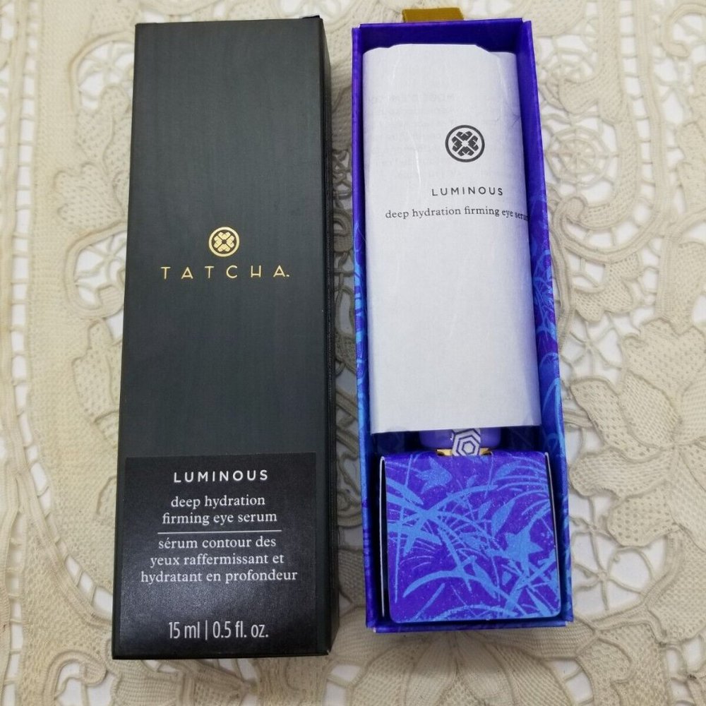 TATCHA LUMINOUS DEEP HYDRATION FIRMING EYE SERUM 0.5 OZ NIB SEALED